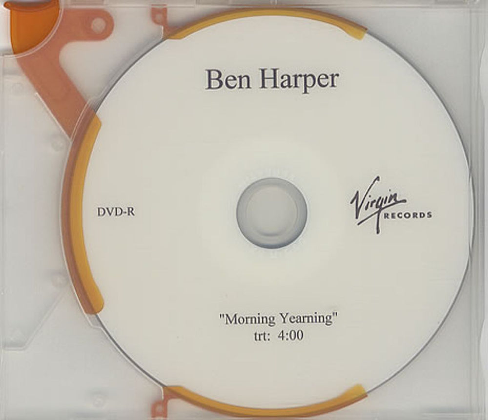 Ben Harper Morning Yearning US Promo promo DVD-R DVD-R ACETATE