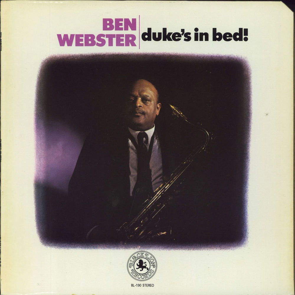 Ben Webster Duke's In Bed US vinyl LP album (LP record) BL-190