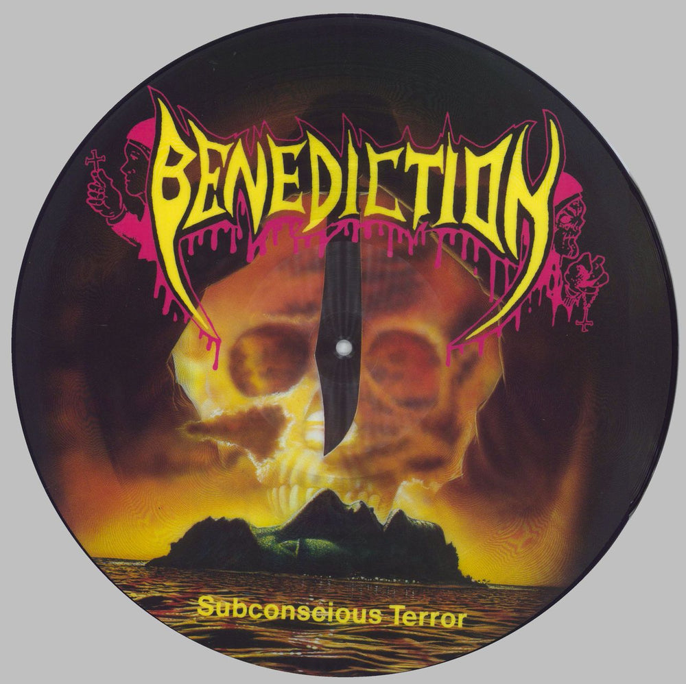 Benediction Subconscious Terror German picture disc LP (vinyl picture disc album) NB033PD