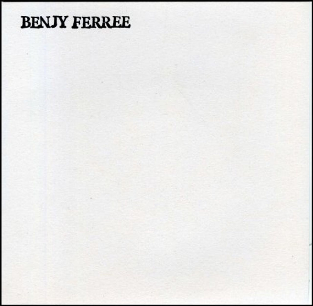 Benjy Ferree In The Countryside UK 7" vinyl single (7 inch record / 45) RUG242