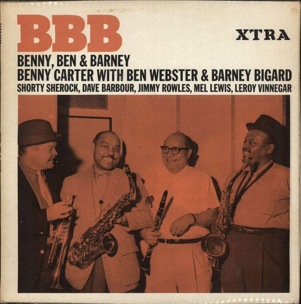 Benny Carter BBB - Benny, Ben & Barney UK vinyl LP album (LP record) XTRA5008