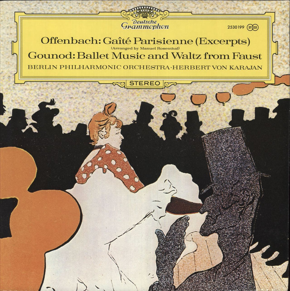 Berliner Philharmoniker Offenbach: Gaîté Parisienne (Excerpts) / Gounod: Ballet Music & Waltz from Faust German vinyl LP album (LP record) 2530199