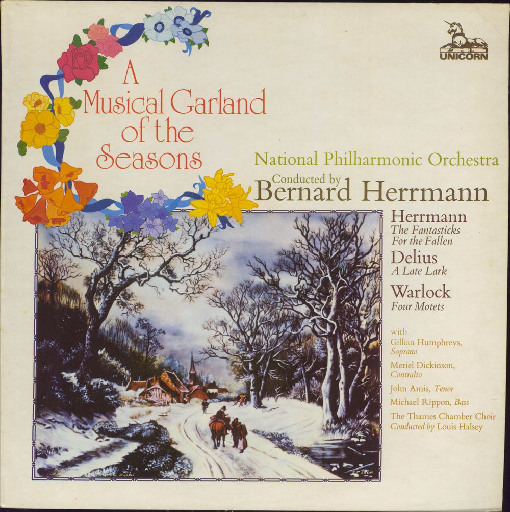 Bernard Herrmann A Musical Garland Of The Seasons UK vinyl LP album (LP record) RHS340