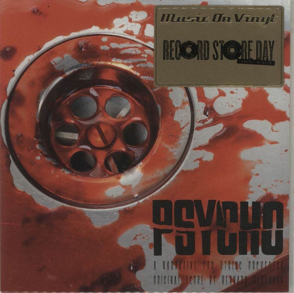 Bernard Herrmann Psycho (A Narrative For String Orchestra) - Red Vinyl + Numbered Sleeve UK 7" vinyl single (7 inch record / 45) MOV7029