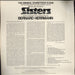 Bernard Herrmann Sisters US vinyl LP album (LP record)