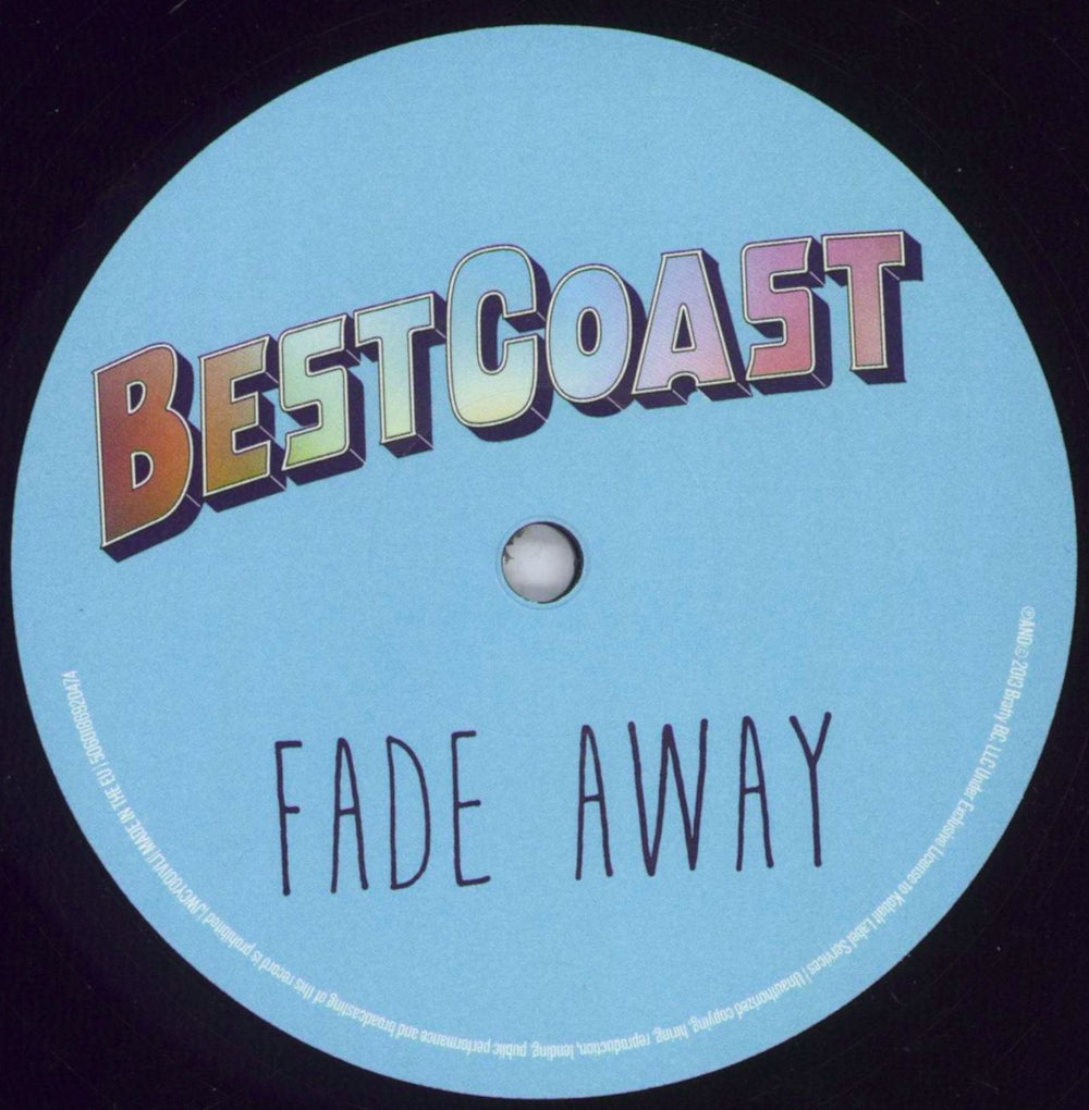 Best Coast Fade Away UK vinyl LP album (LP record) B8SLPFA829699