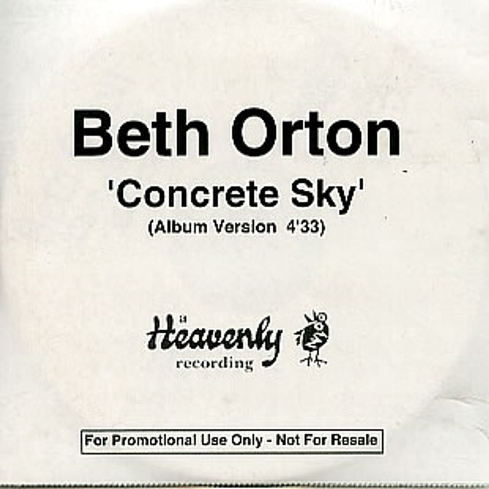 Beth Orton Concrete Sky UK Promo CD-R acetate CD-R ACETATE