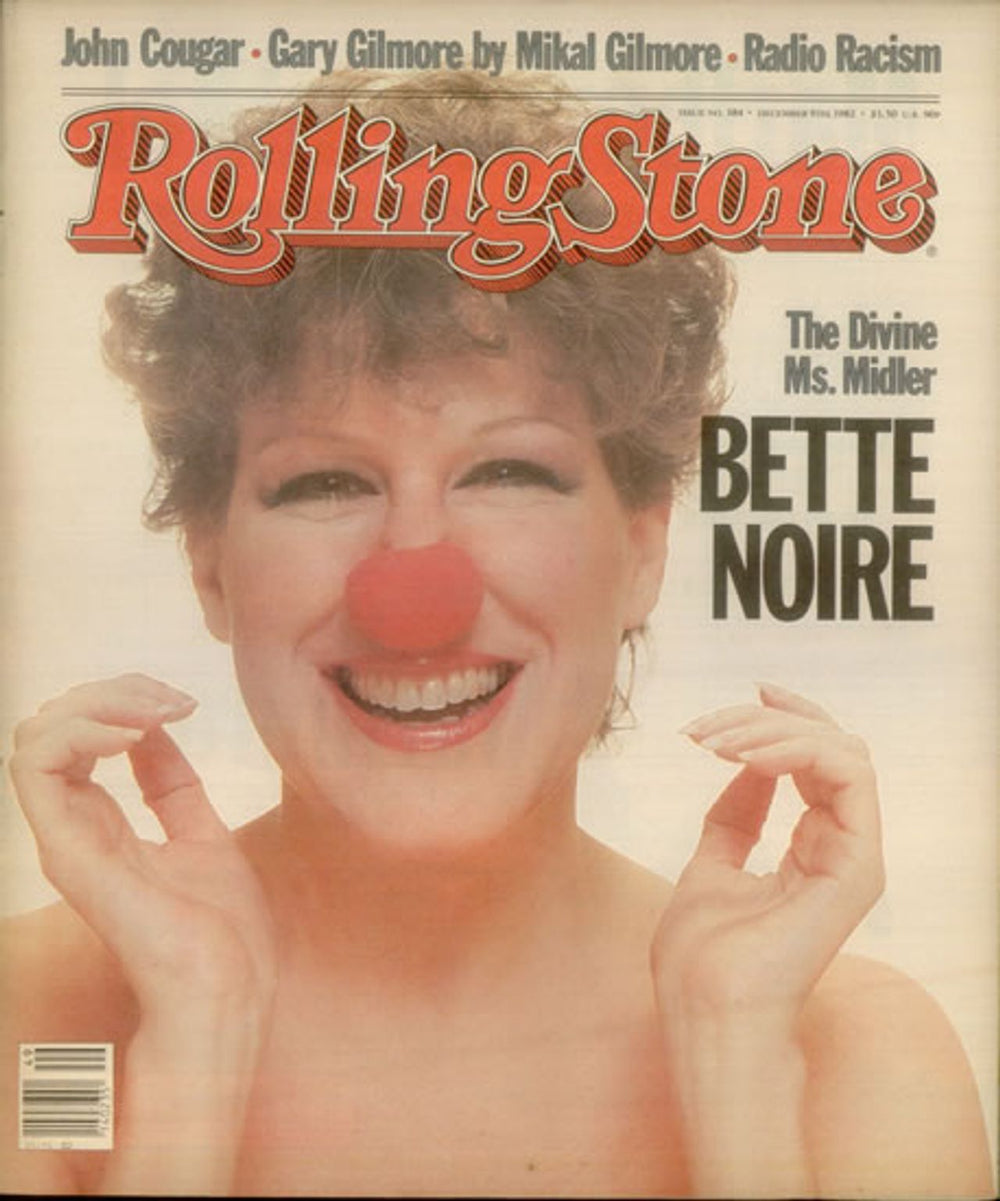 Bette Midler Rolling Stone US magazine DEC 9TH 1982