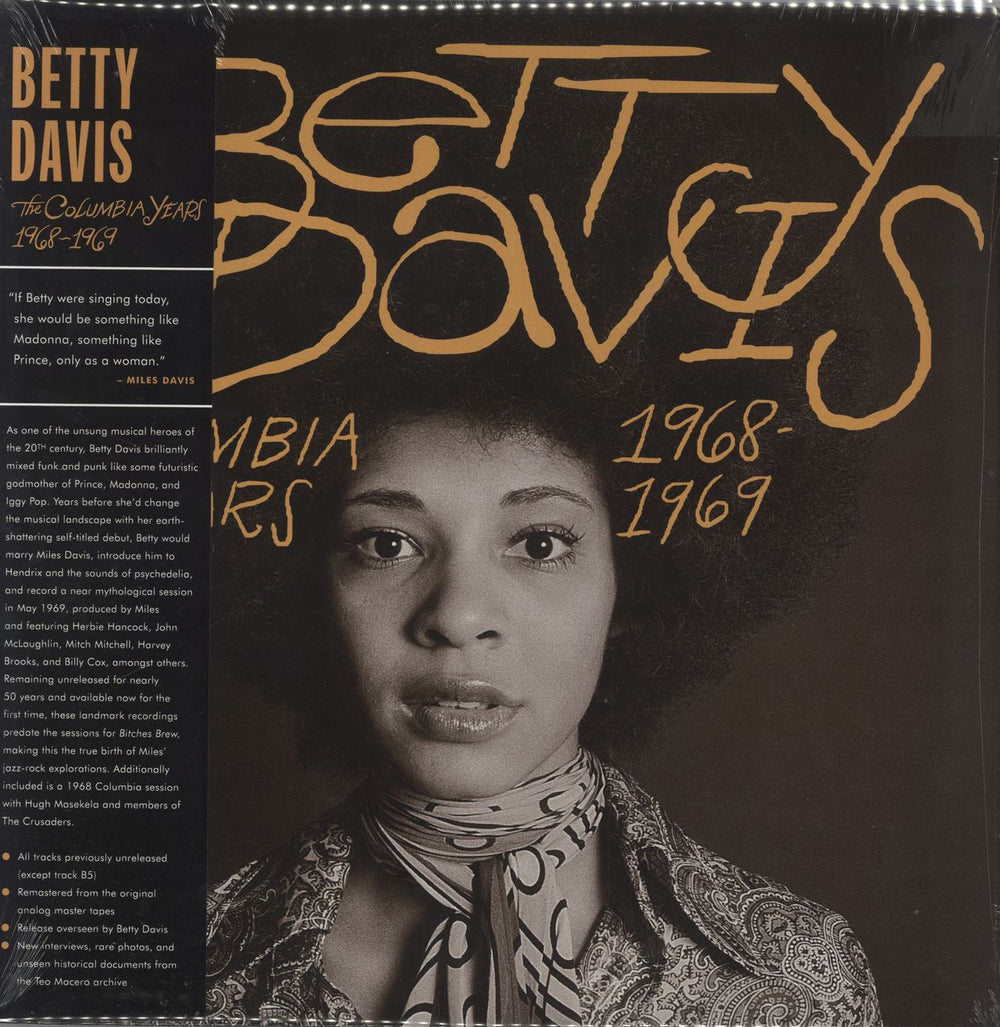 Betty Davis The Columbia Years 1968-1969 - Sealed US 2-LP vinyl record set (Double LP Album) LITA135