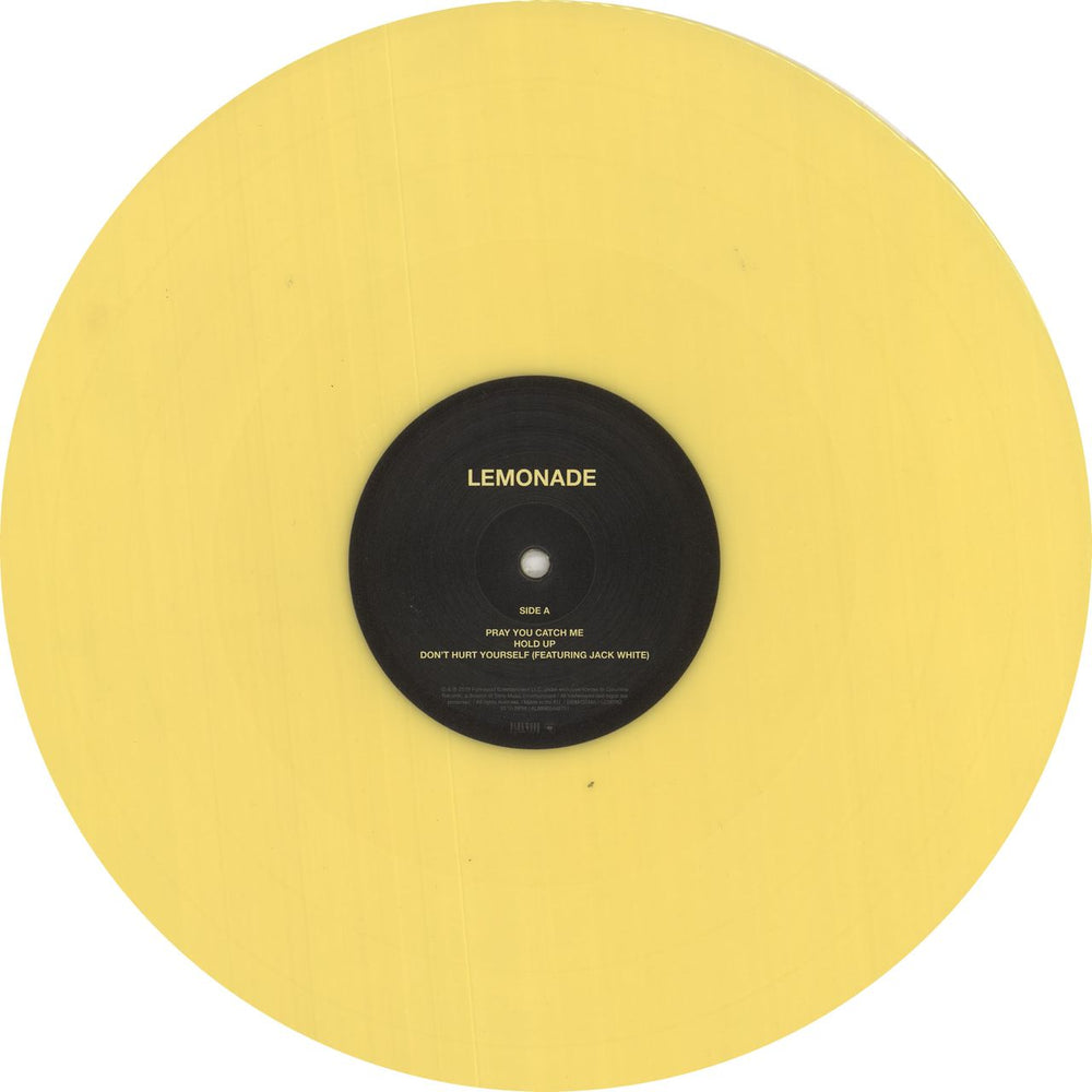 Beyoncé Lemonade - 180gm Yellow Vinyl - Shrink UK 2-LP vinyl record set (Double LP Album) BYK2LLE733292