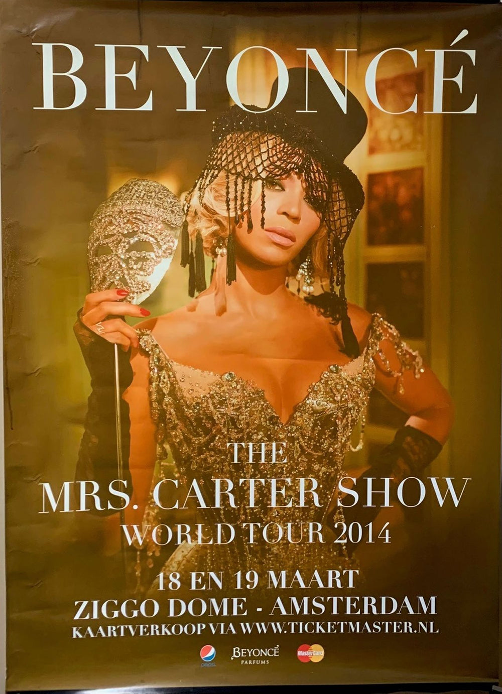 Beyoncé Mrs Carter World Tour Poster Dutch Promo poster POSTER