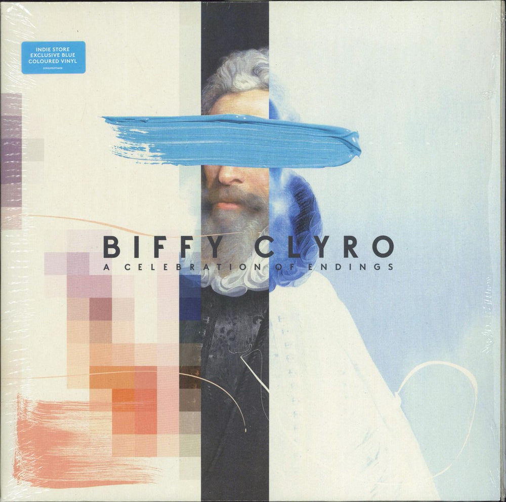 Biffy Clyro A Celebration of Endings - Blue Vinyl UK vinyl LP album (LP record) 090295282097