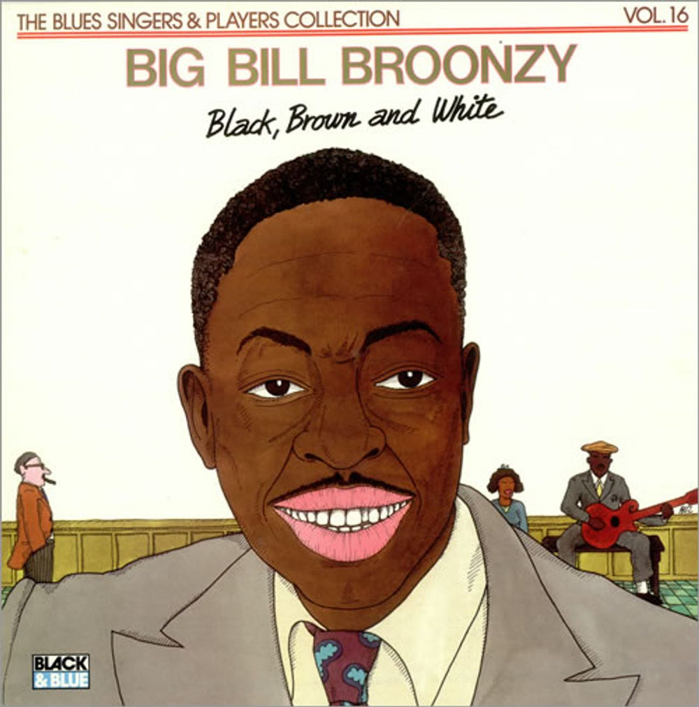 Big Bill Broonzy Black, Brown And White French vinyl LP album (LP record) 33.555