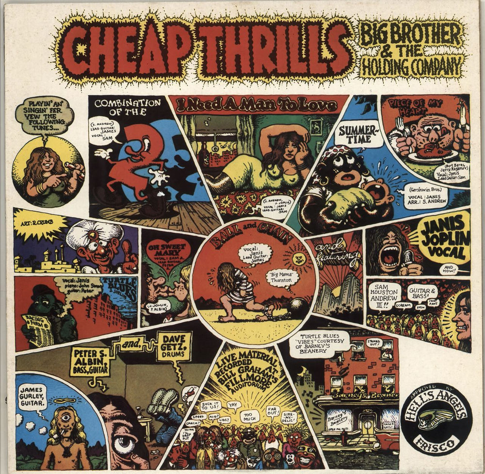 Big Brother & The Holding Company Cheap Thrills UK vinyl LP album (LP record) 32004