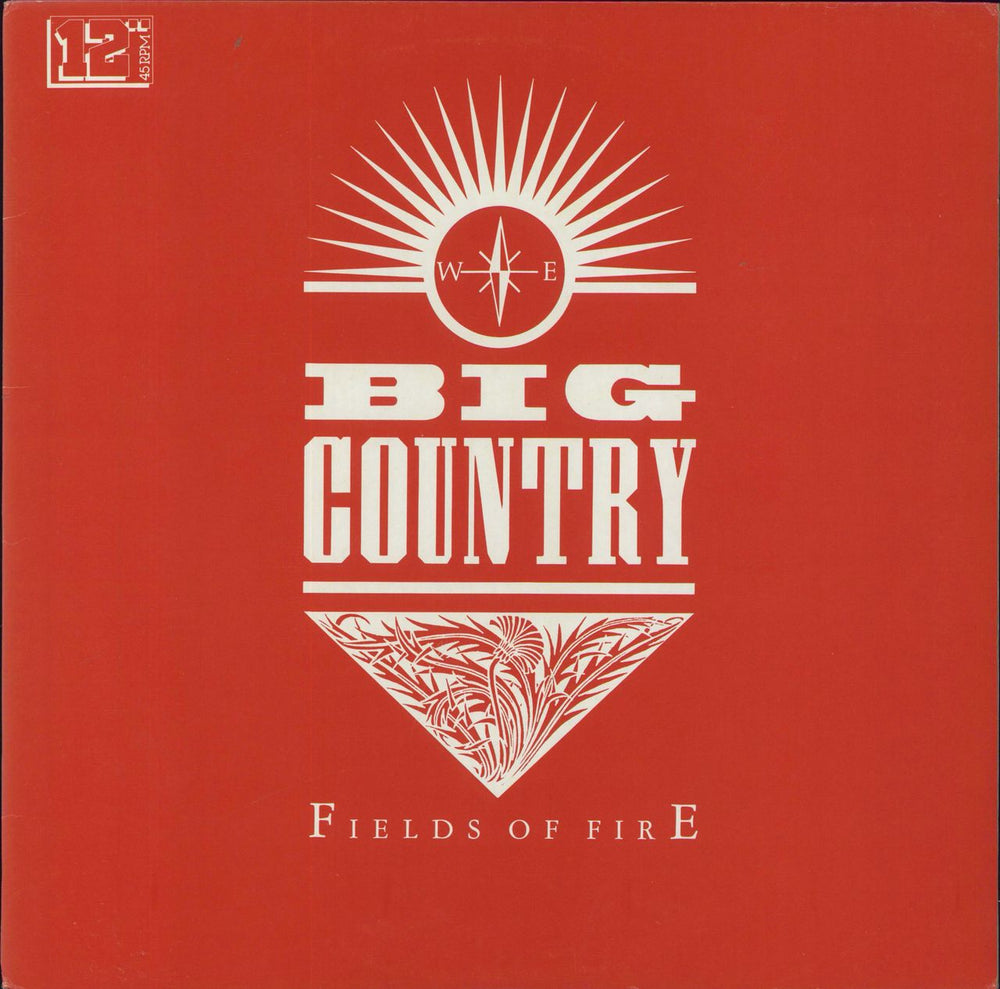 Big Country Fields Of Fire - Dark Orange Vinyl - EX Japanese 12" vinyl single (12 inch record / Maxi-single) 15PP-35