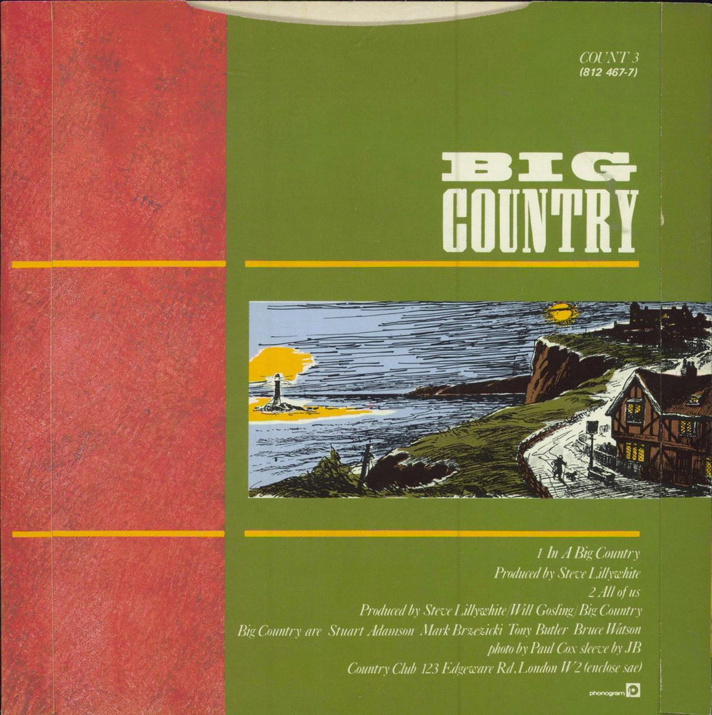 Big Country In A Big Country - solid UK 7" vinyl single (7 inch record / 45)