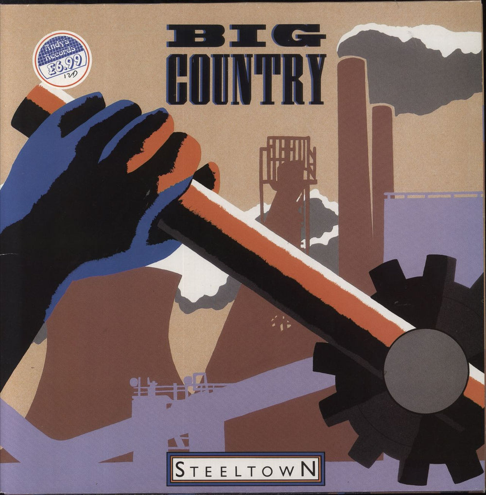 Big Country Steeltown Dutch vinyl LP album (LP record) 822831-1