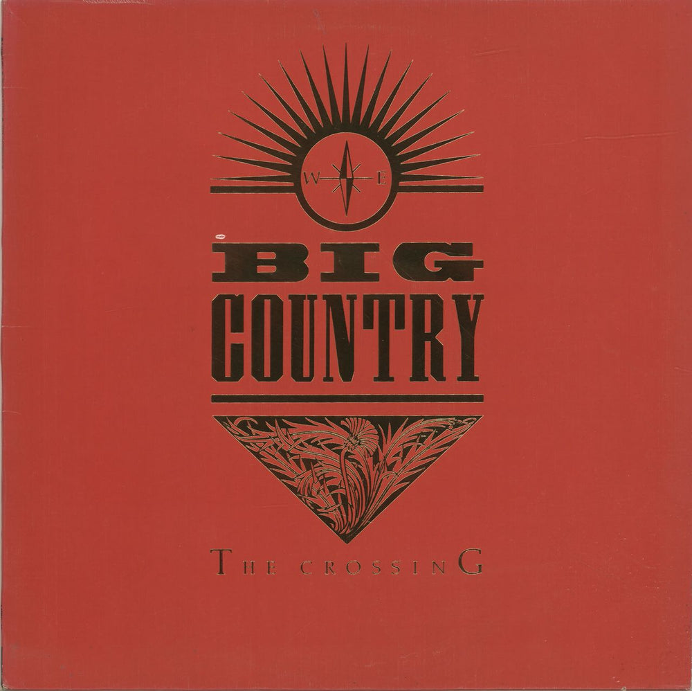 Big Country The Crossing - Red UK vinyl LP album (LP record) MERS27