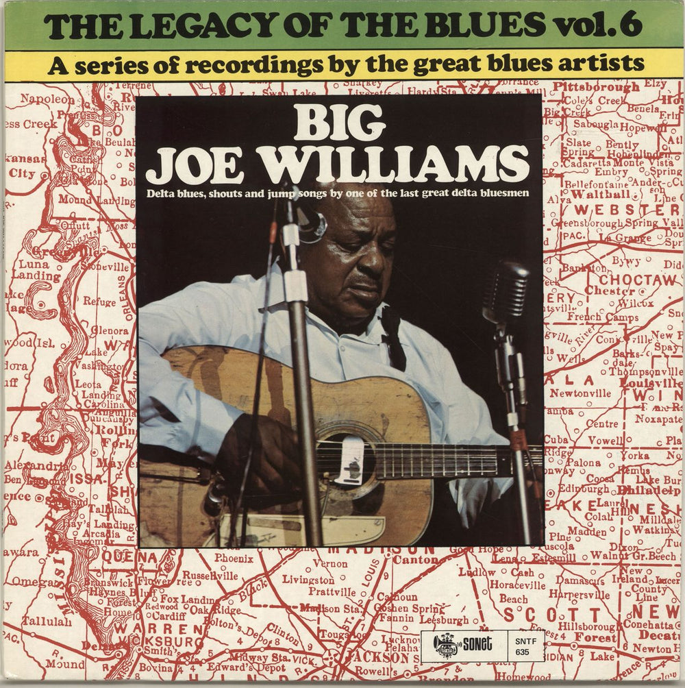 Big Joe Williams The Legacy Of The Blues Vol. 6 UK vinyl LP album (LP record) SNTF635