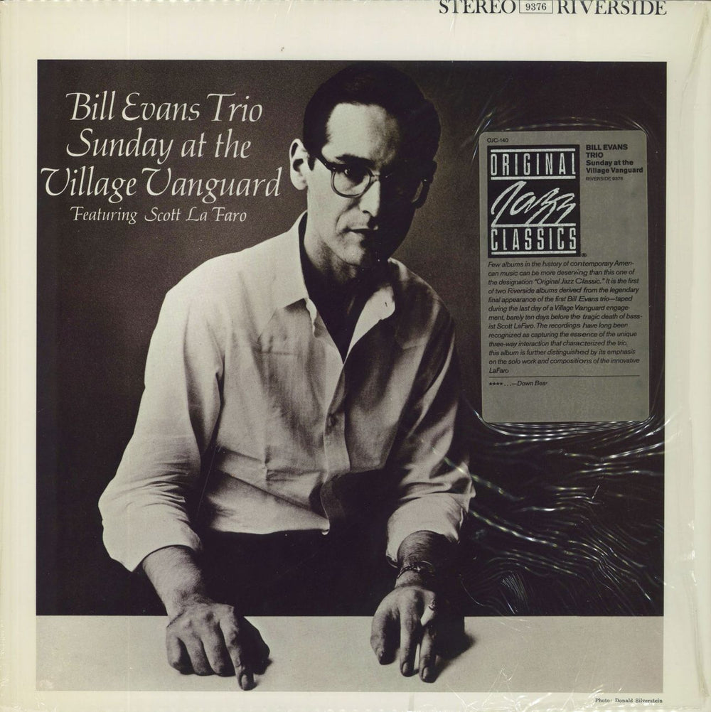 Bill Evans (Piano) Sunday At The Village Vanguard US vinyl LP album (LP record) OJC-140