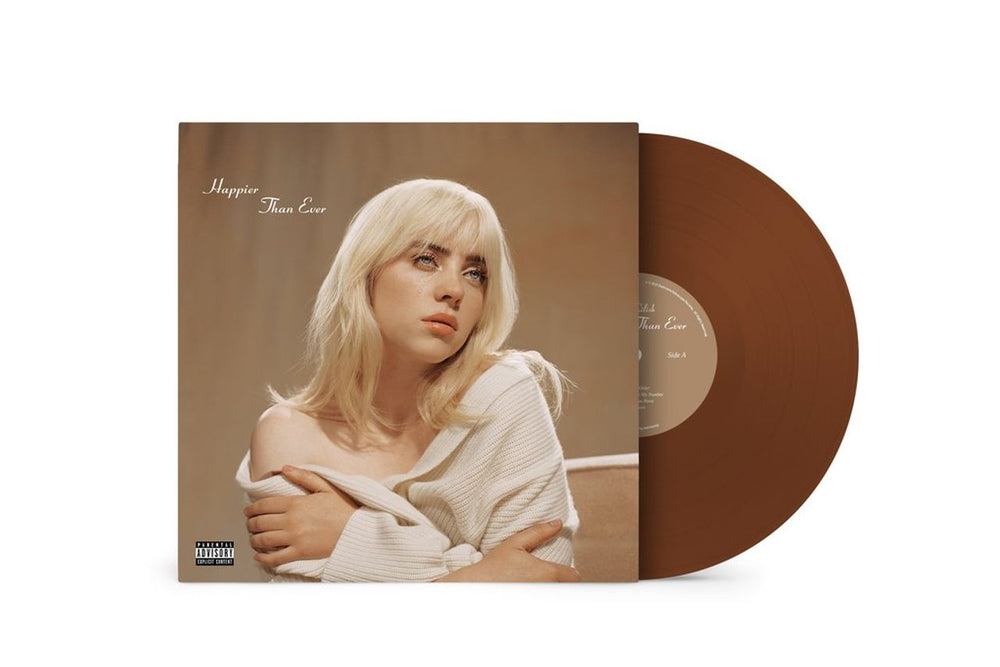 Billie Eilish Happier Than Ever - Brown Vinyl Indie Retail Exclusive - Sealed US 2-LP vinyl record set (Double LP Album) 0NR2LHA773192