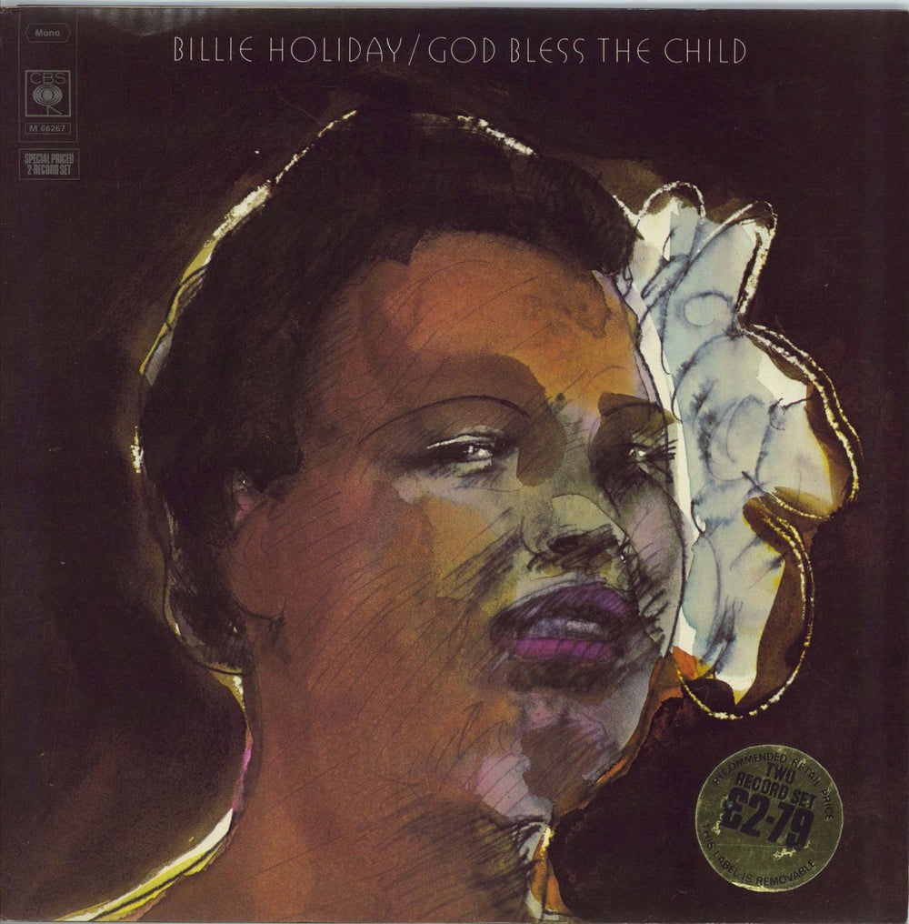 Billie Holiday God Bless The Child UK 2-LP vinyl record set (Double LP Album) M66267