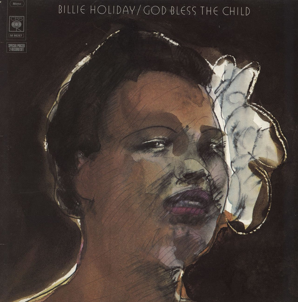 Billie Holiday God Bless The Child UK 2-LP vinyl record set (Double LP Album) M66267