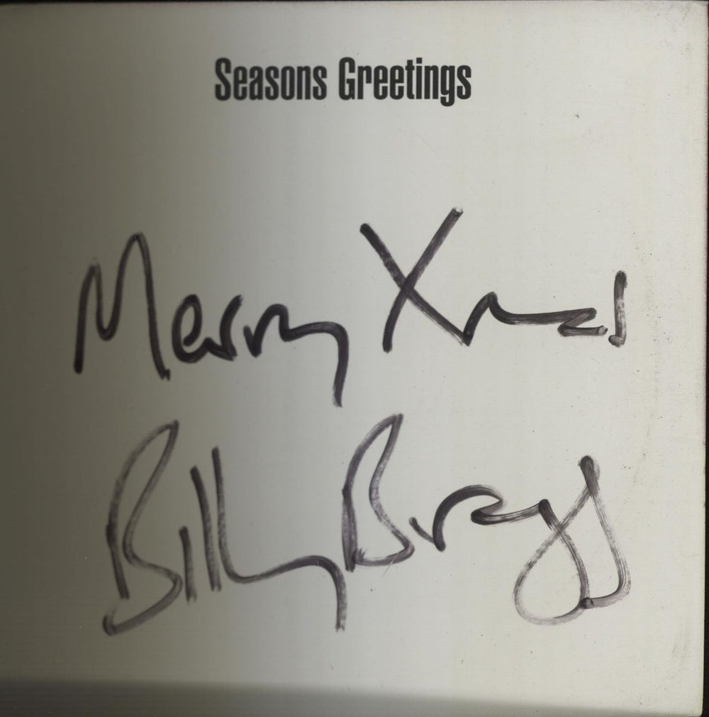 Billy Bragg Half Time Hits Vol 1: Goalhanger - Autographed UK Promo CD single (CD5 / 5") BBRC5HA96957