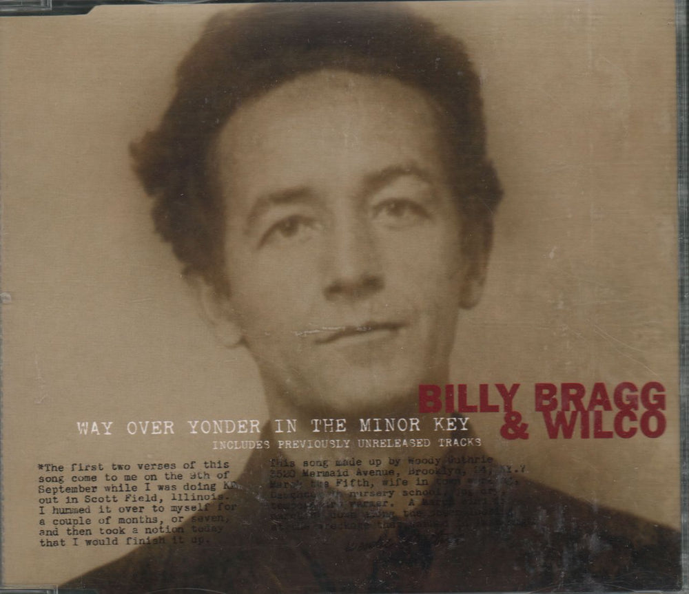 Billy Bragg Way Over Yonder In The Minor Key German CD single (CD5 / 5") E3798CD