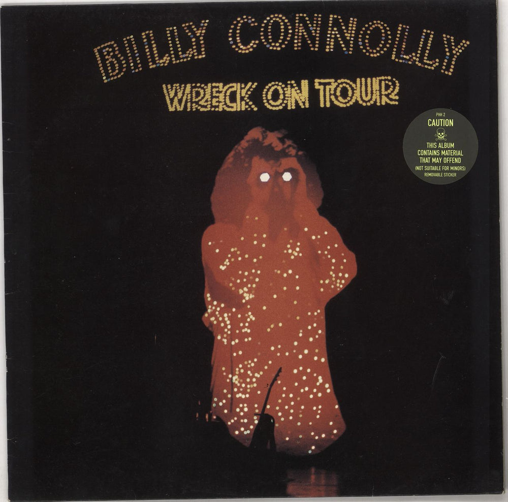 Billy Connolly Wreck On Tour - Stickered Sleeve UK vinyl LP album (LP record) PHH2