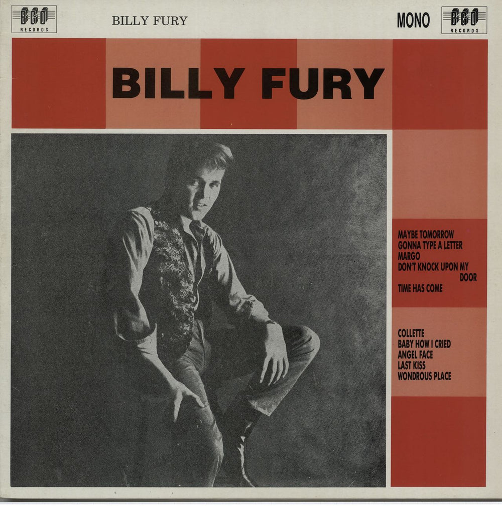 Billy Fury Billy Fury UK vinyl LP album (LP record) BGOLP18