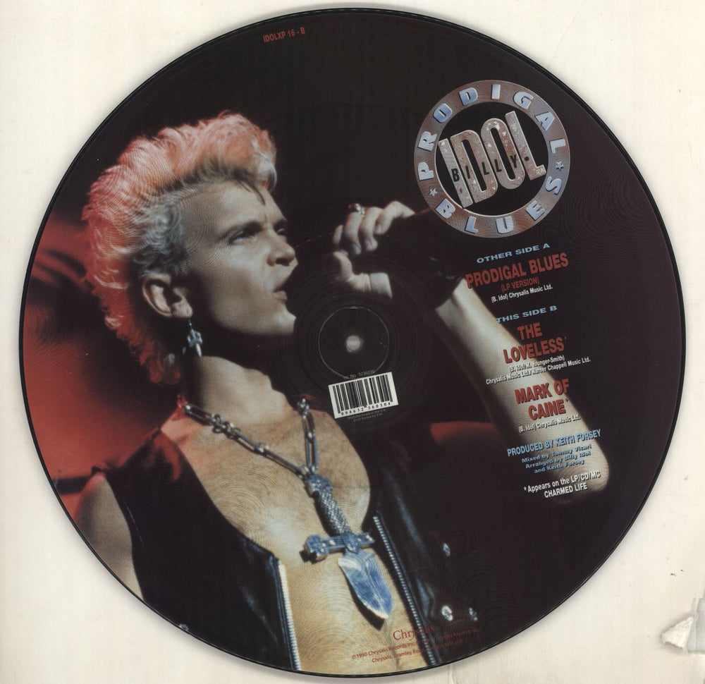 Billy Idol Prodigal Blues UK 12" vinyl picture disc (12 inch picture record) IDO2PPR32234