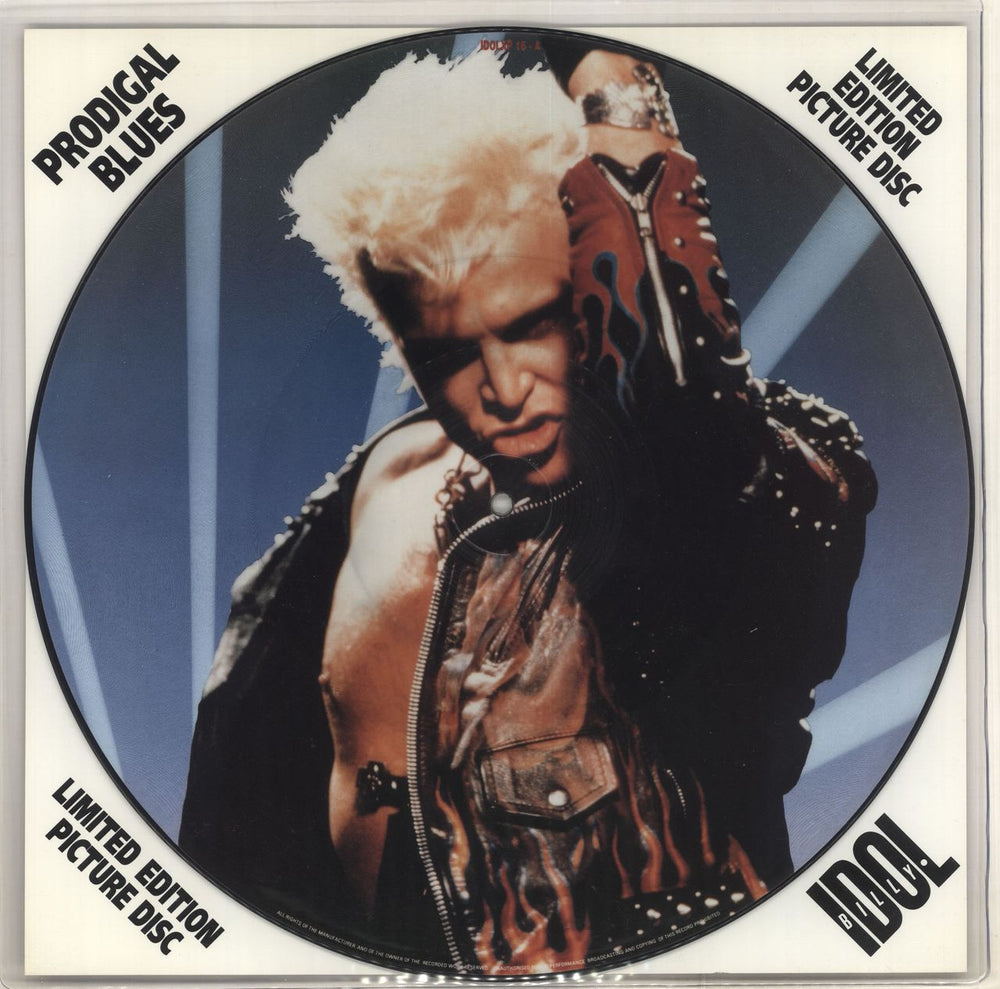 Billy Idol Prodigal Blues UK 12" vinyl picture disc (12 inch picture record) IDOLXP16