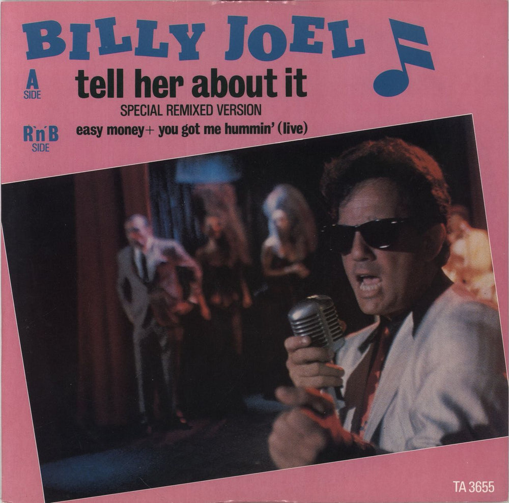 Billy Joel Tell Her About It UK 12" vinyl single (12 inch record / Maxi-single) TA3655