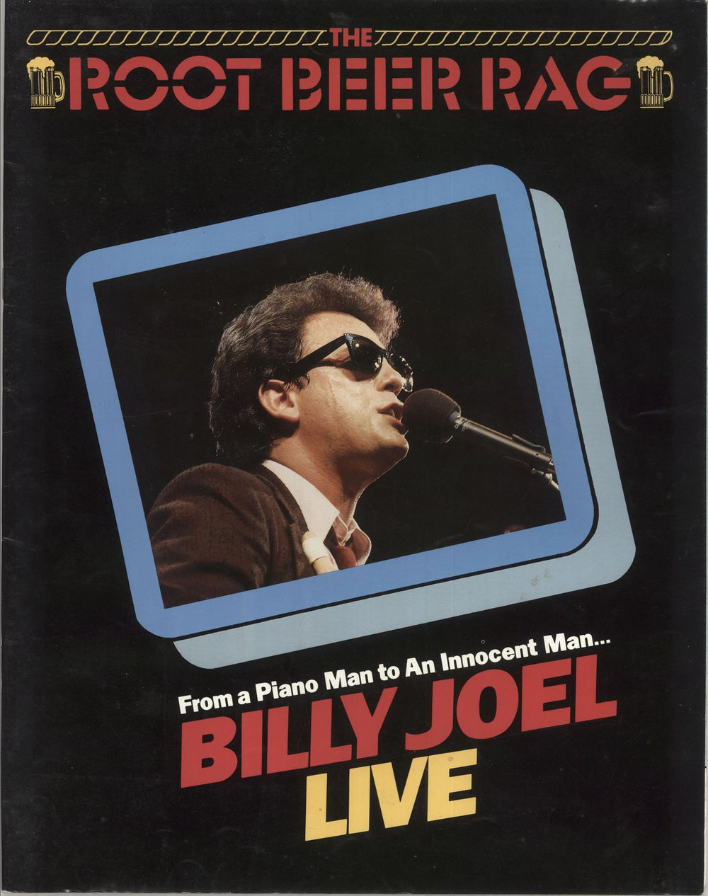 Billy Joel The Root Beer Rag + Ticket Stub UK tour programme PROGRAMME