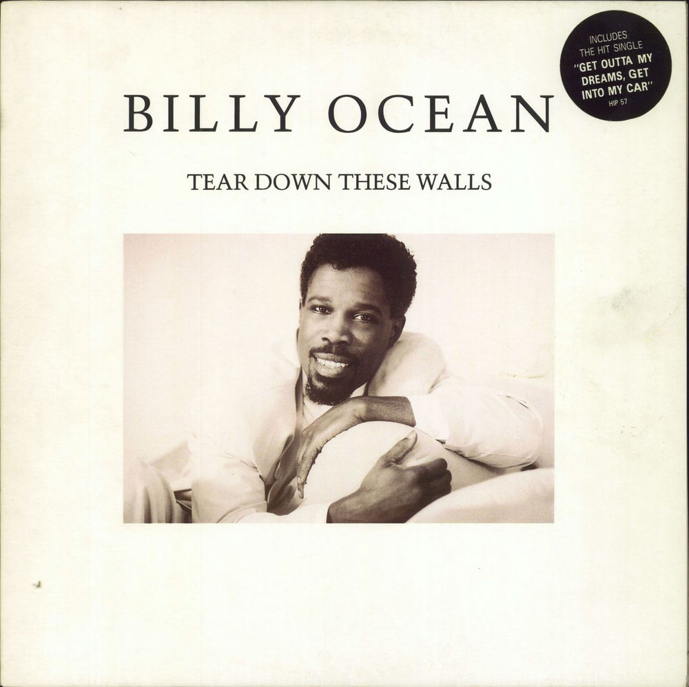 Billy Ocean Tear Down These Walls - Hype Stickered Sleeve UK vinyl LP album (LP record) HIP57