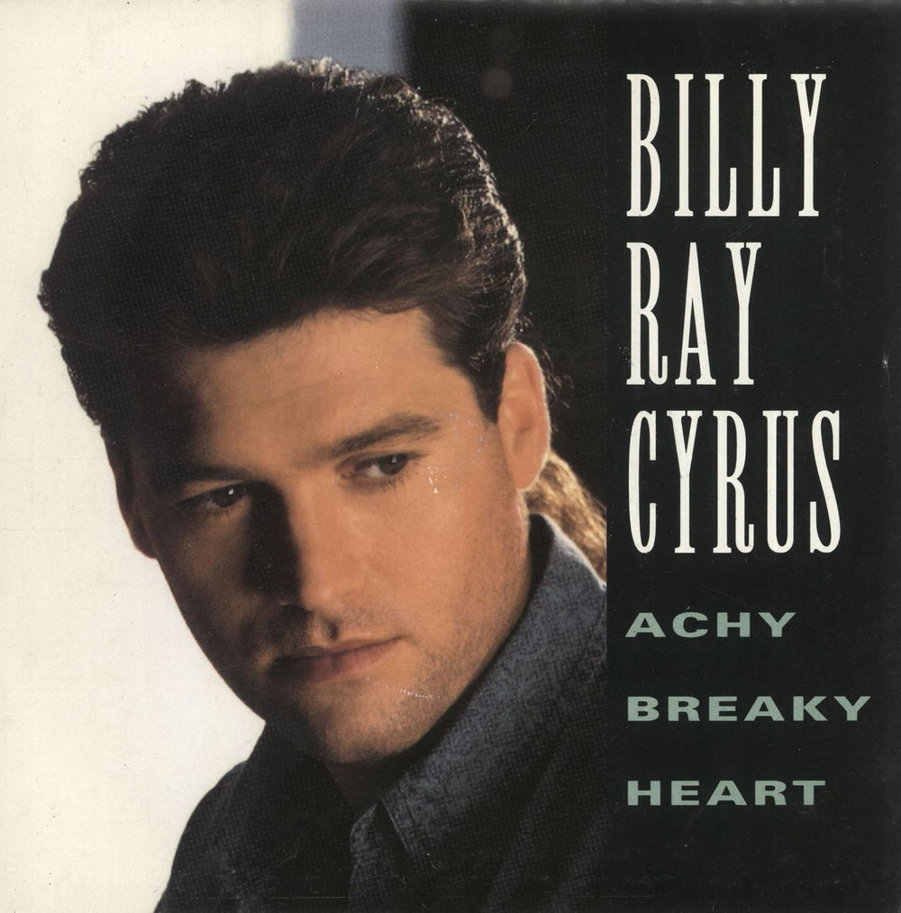 Billy Ray Cyrus Achy Breaky Heart UK 7" vinyl single (7 inch record / 45) MER373