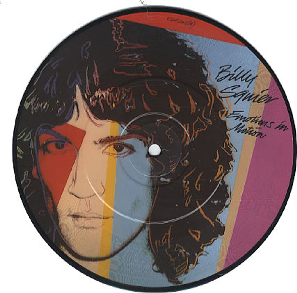 Billy Squier Emotions In Motion UK 7" vinyl picture disc (7 inch picture disc single) CLP261