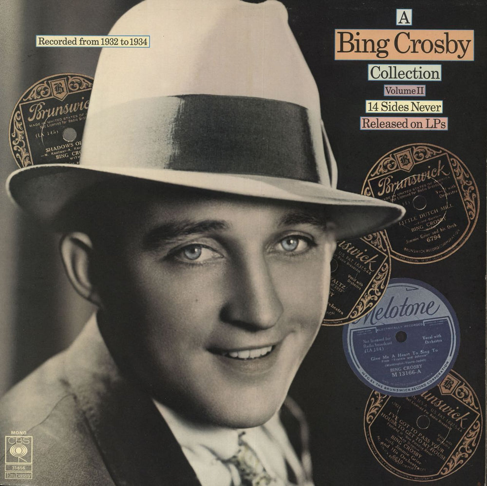 Bing Crosby A Bing Crosby Collection - Volume II UK vinyl LP album (LP record) 31656