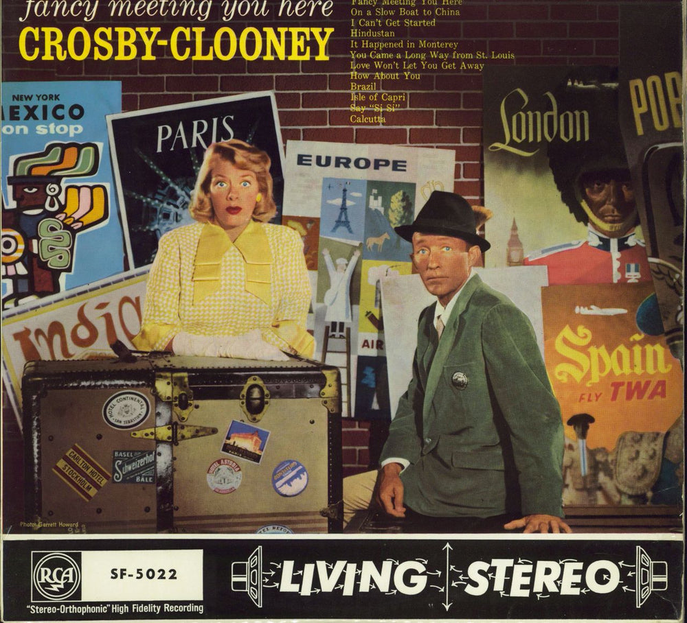 Bing Crosby & Rosemary Clooney Fancy Meeting You Here UK vinyl LP album (LP record) SF-5022