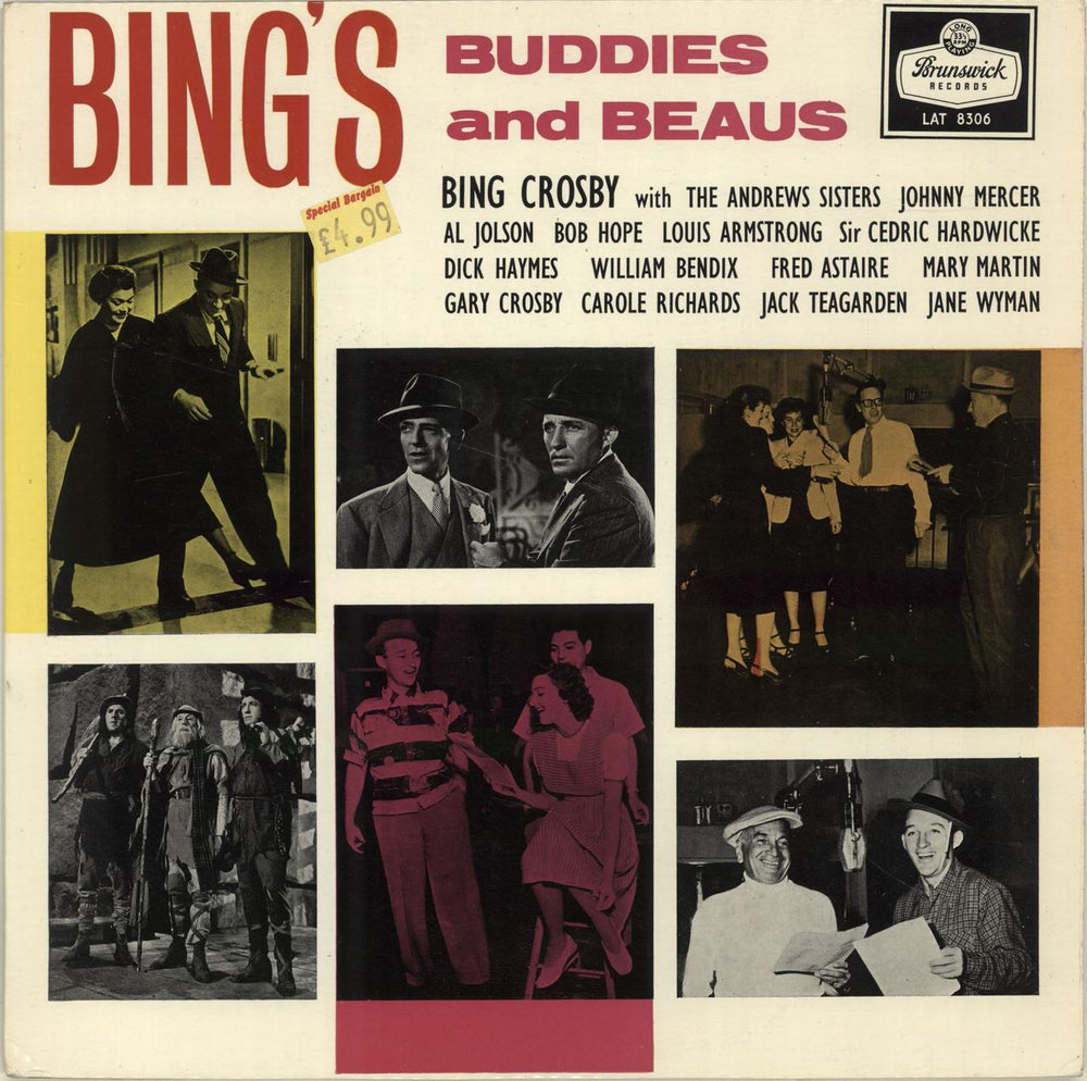 Bing Crosby Bing's Buddies And Beaus UK vinyl LP album (LP record) LAT8306