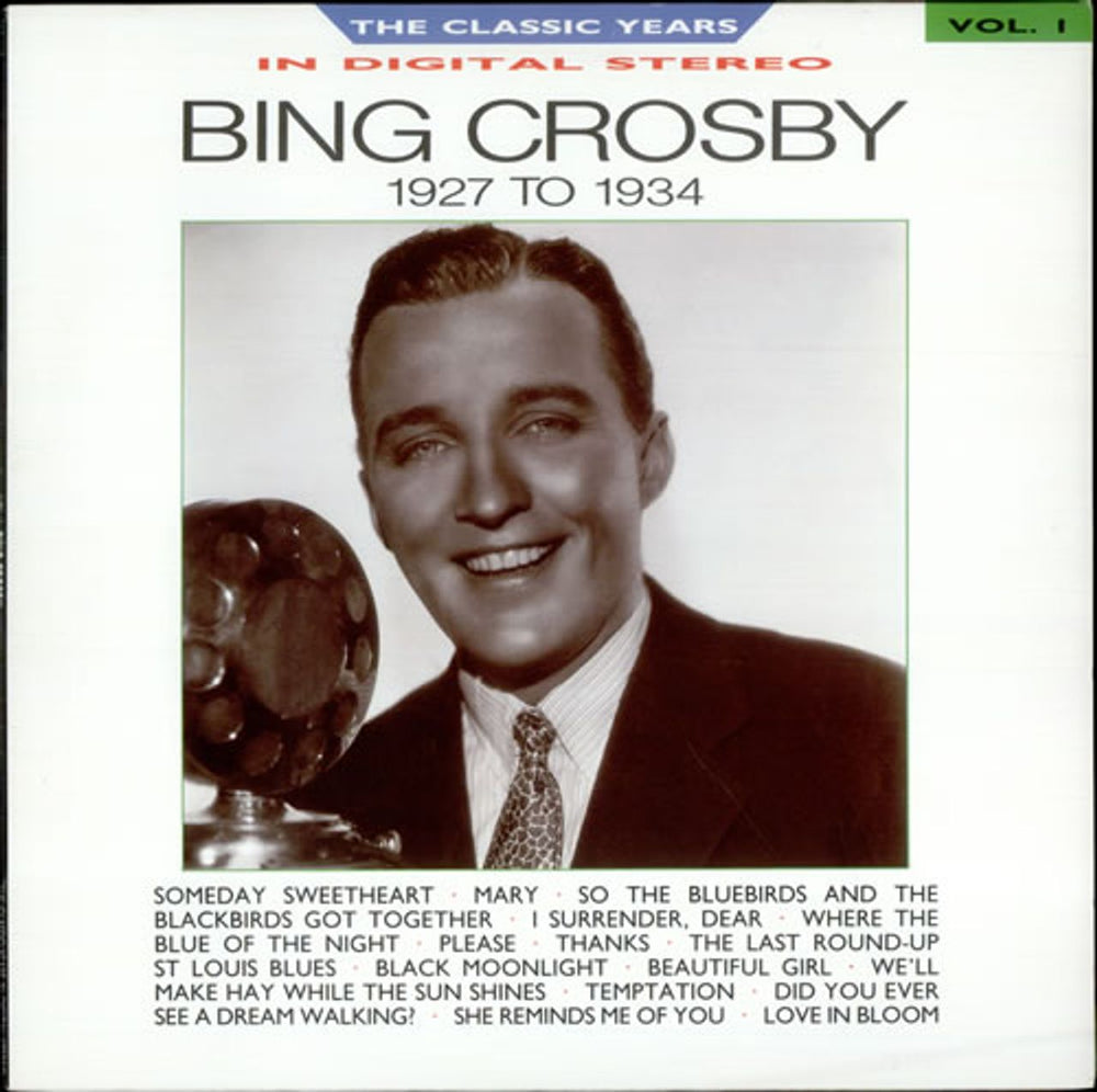 Bing Crosby The Classic Years In Digital Stereo Vol. 1 UK Promo vinyl LP album (LP record) REB648