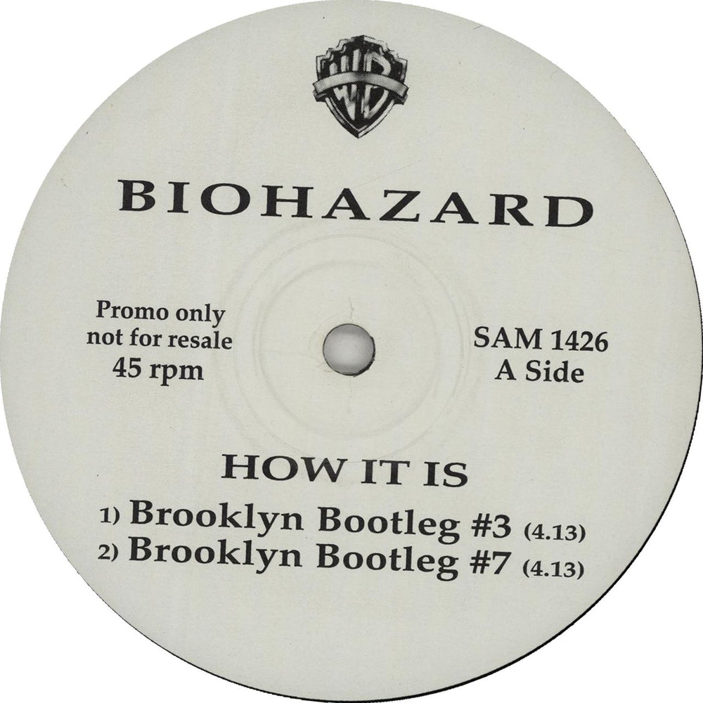 Biohazard How It Is UK Promo 12" vinyl single (12 inch record / Maxi-single) SAM 1426