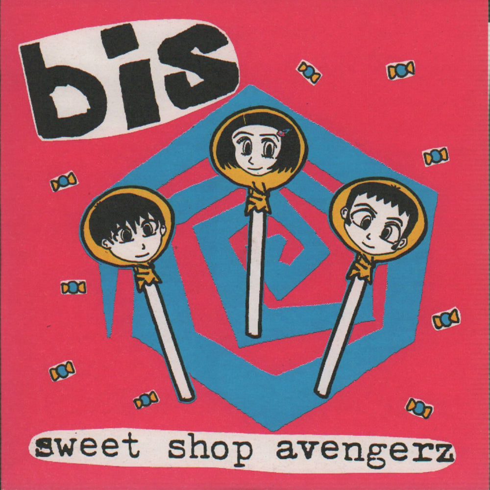 Bis Sweet Shop Avengerz EP + Insert UK 7" vinyl single (7 inch record / 45) WIJ67