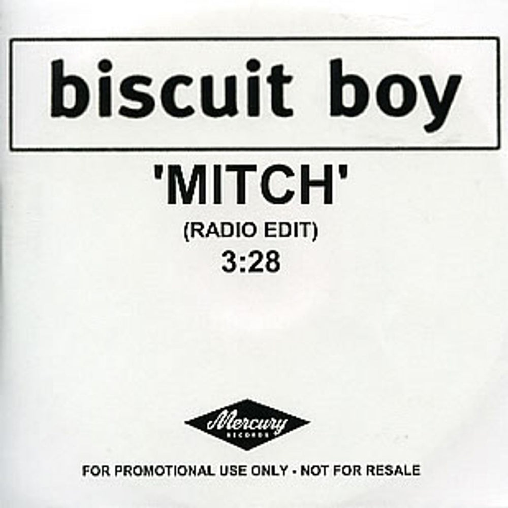 Biscuit Boy Mitch UK Promo CD-R acetate CD ACETATE