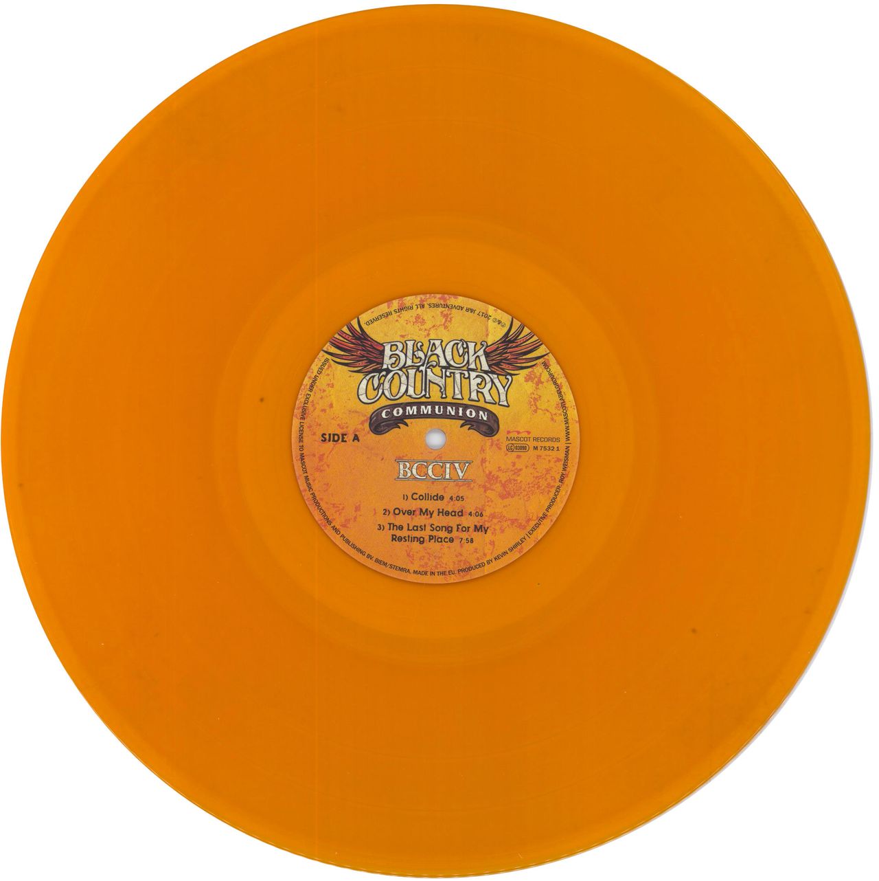 Black Country Communion BCCIV Orange Vinyl UK 2-LP vinyl set — 