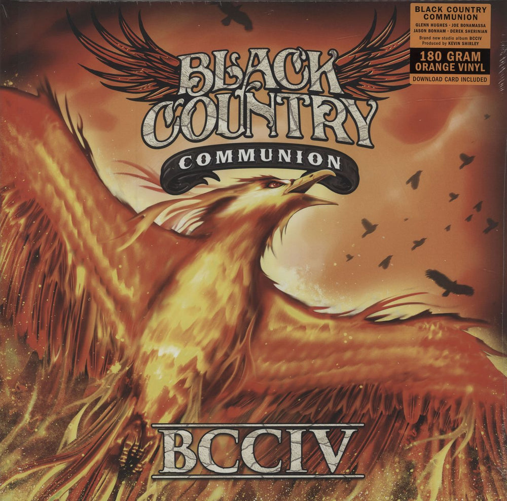Black Country Communion BCCIV + Poster - 180gm Orange UK 2-LP vinyl record set (Double LP Album) M75321-2