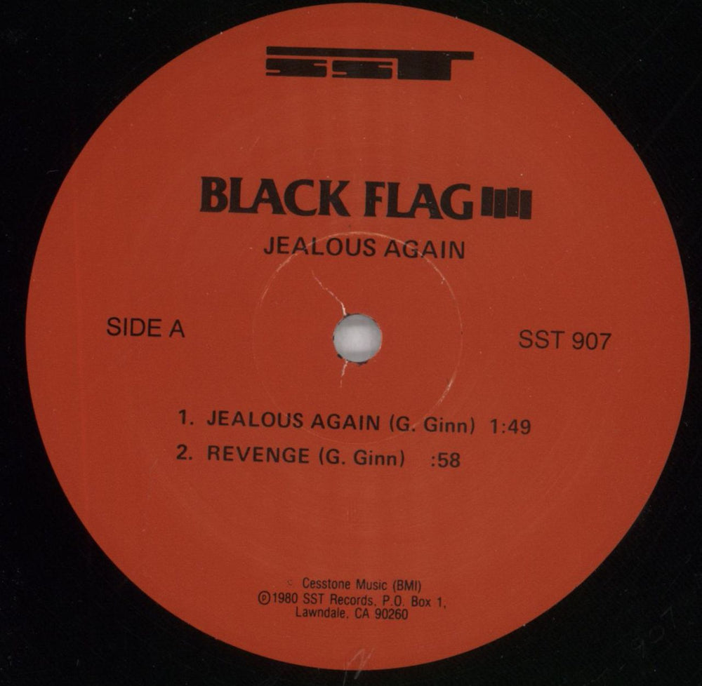 Black Flag Jealous Again - Open Shrink US 10" vinyl single (10 inch record) BD710JE817707