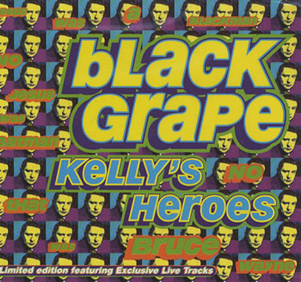 Black Grape Kelly's Heroes - Live UK CD single (CD5 / 5") RAXXD22