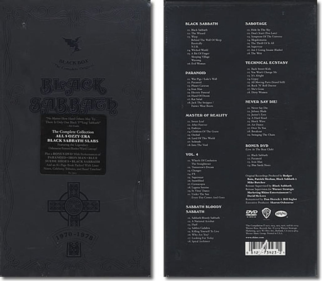 Black Sabbath Black Box: The Complete Original Black Sabbath [1970-1978] US  Cd album box set